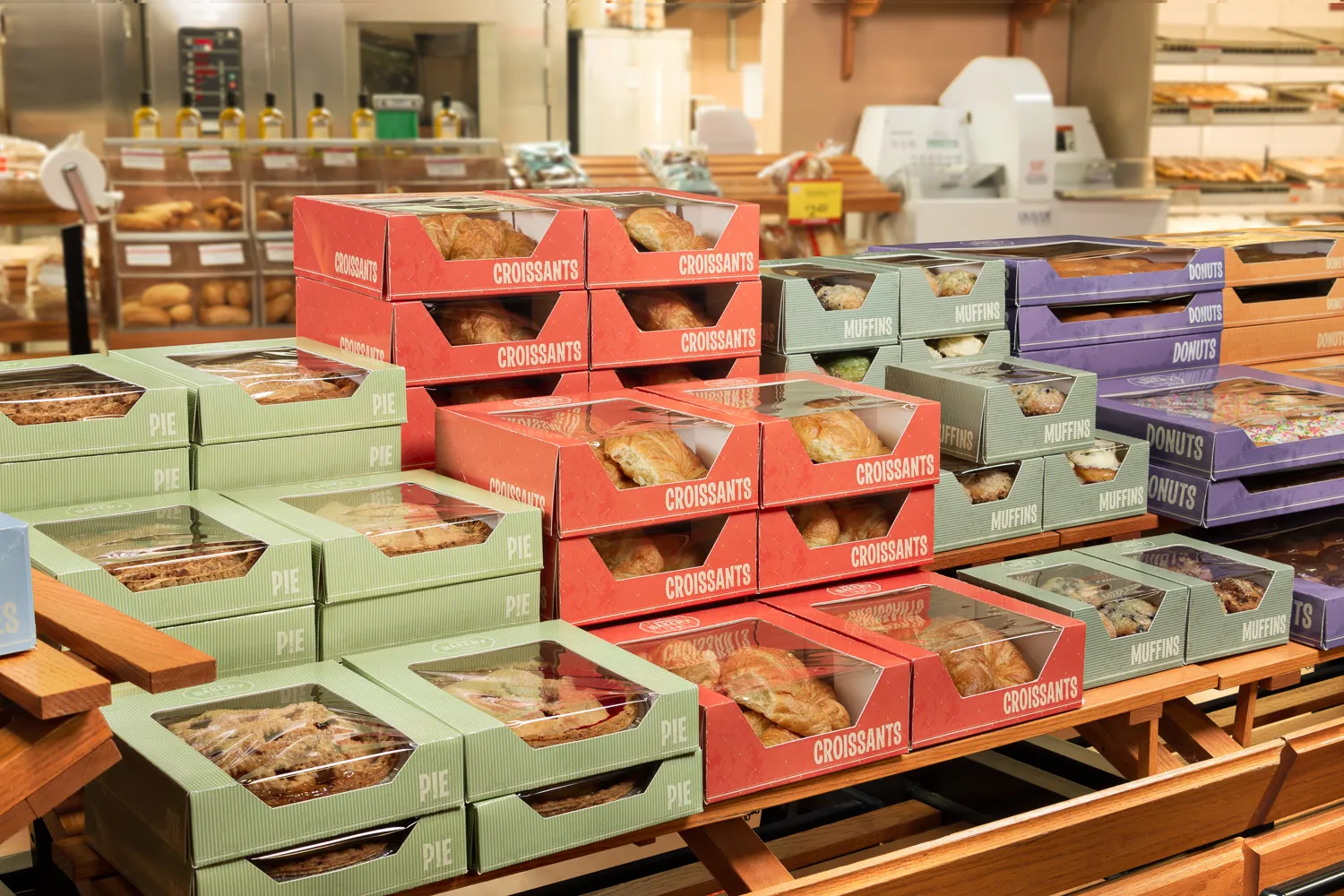 Bäckereikette Supermarkt Bäckereibereich
