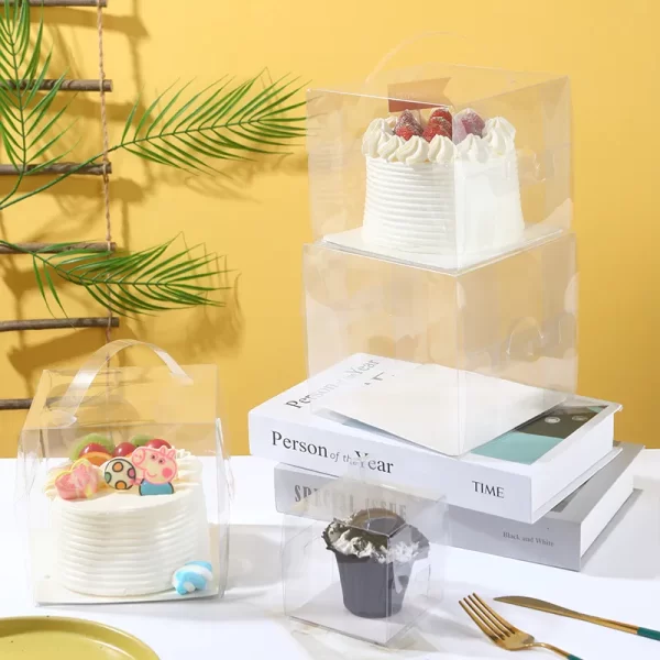 Mayorista Caja Cuadrada para Tartas 5 Pulgadas Plus con Asa y Tabla para Tartas (4)