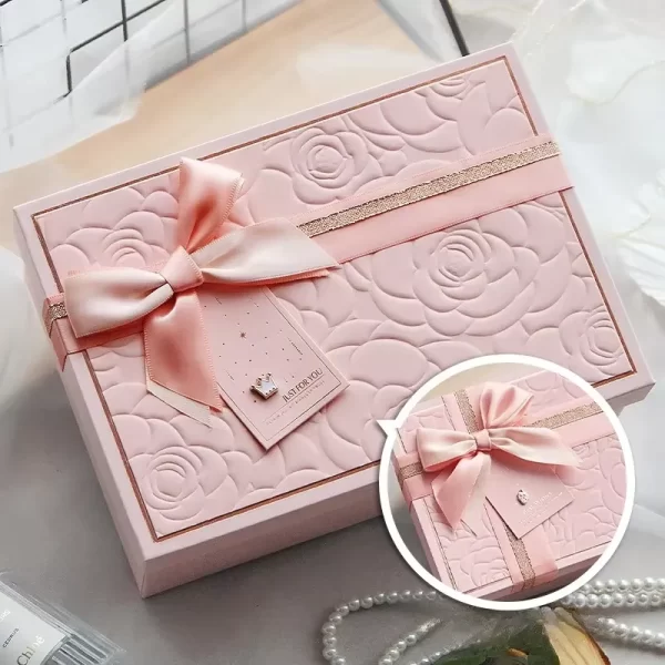 luxury-gift-boxes-wholesale-with-lid-and-ribbon-custom-rigid-boxes-floral-relief-design-2