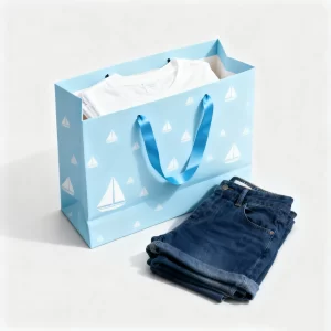 バルクカスタム衣類紙袋折りたたみギフトバッグ-サプライ-1