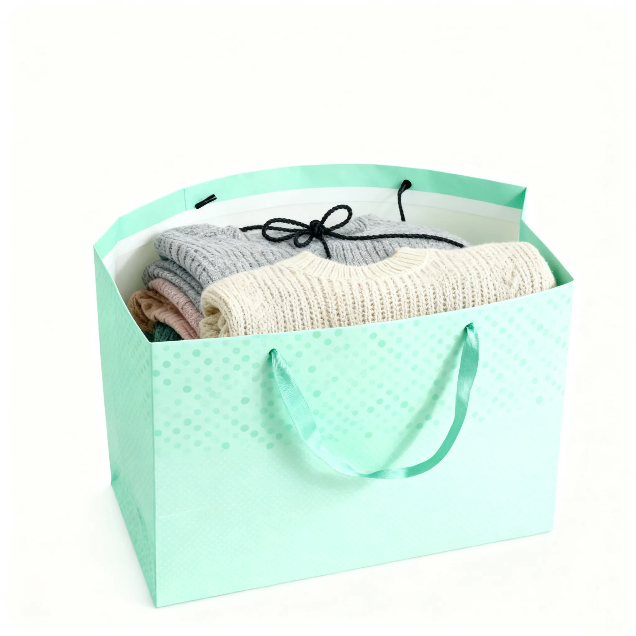 bolsas de ropa al por mayor bolsas de papel personalizadas con asa de cinta-3