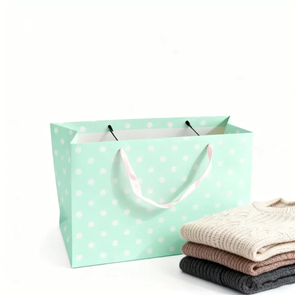 bolsas de ropa al por mayor bolsas de papel personalizadas con asa de cinta-4