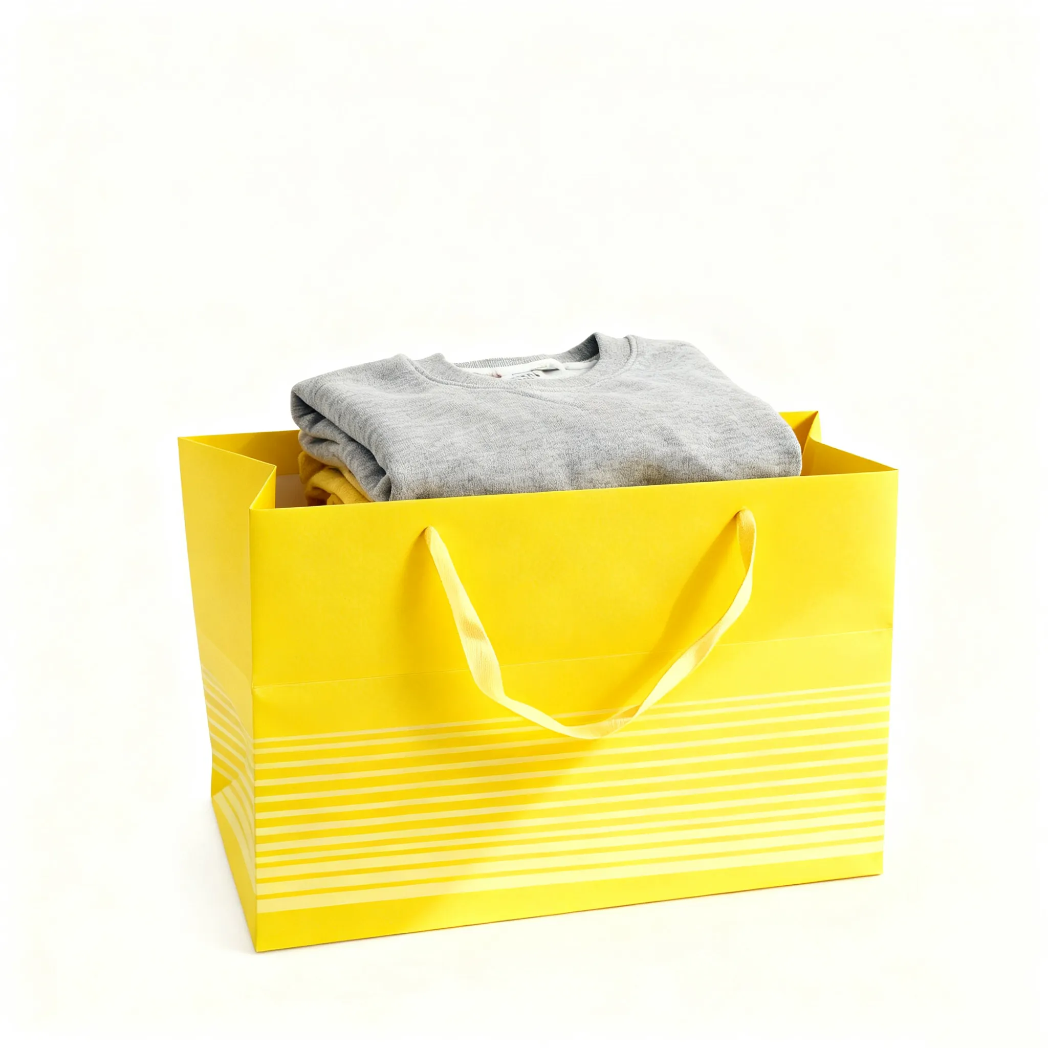 bolsas de ropa al por mayor bolsas de papel personalizadas con asa de cinta 6